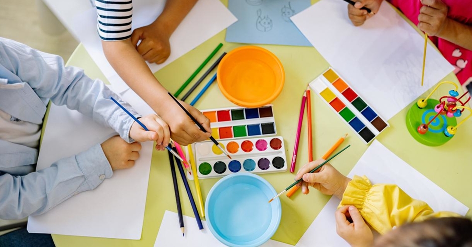 Block-Printed Lampshades