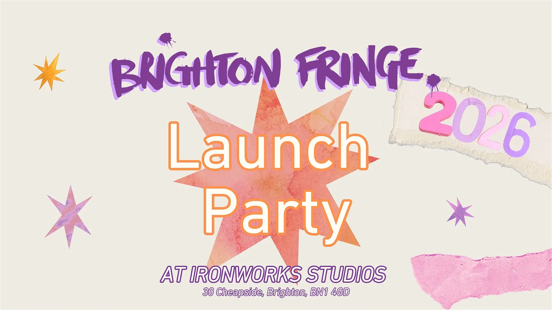 Brighton Fringe Launch Party 2026