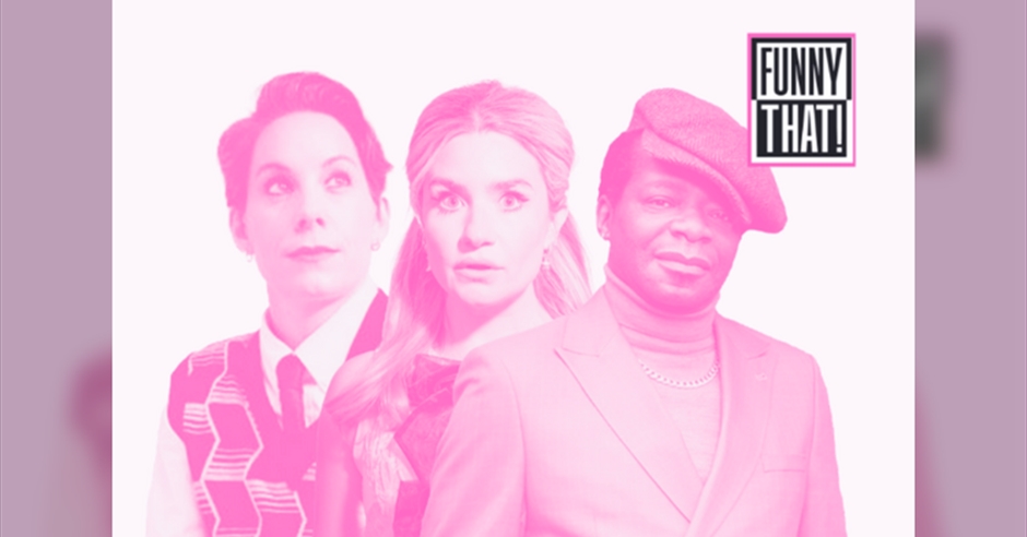 Stephen K Amos, Harriet Kemsley and MC Suzi Ruffell