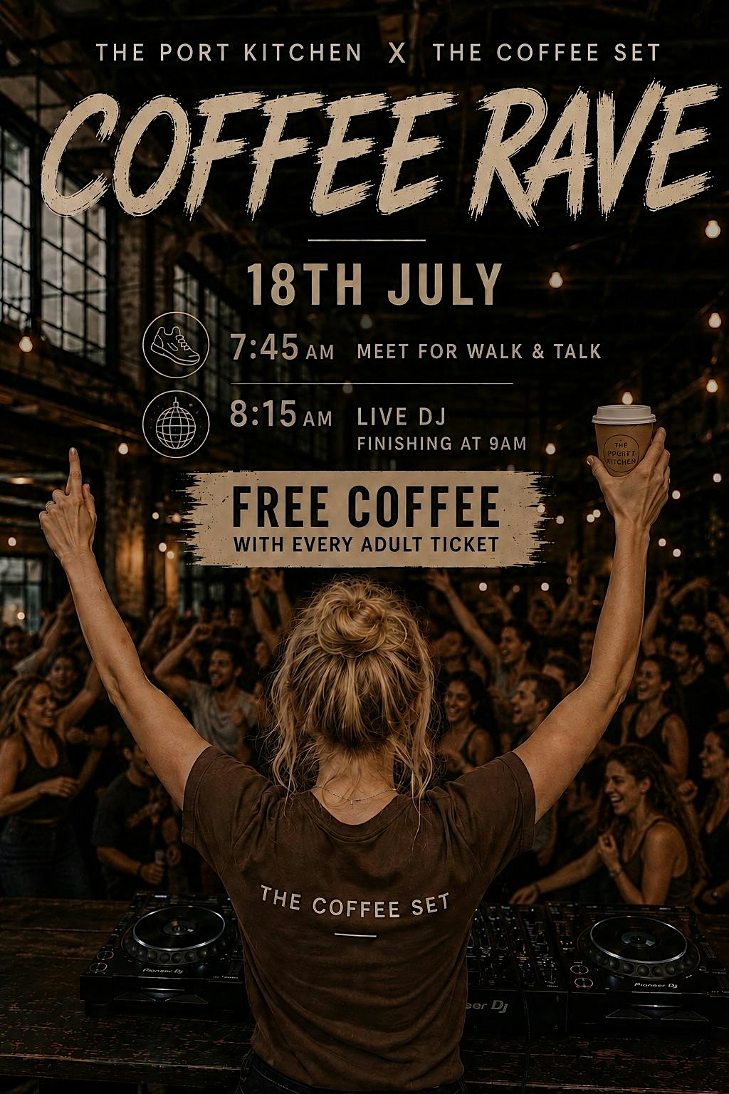 SOUTHWICK'S FIRST COFFEE RAVE -WALK/TALK/RAVE