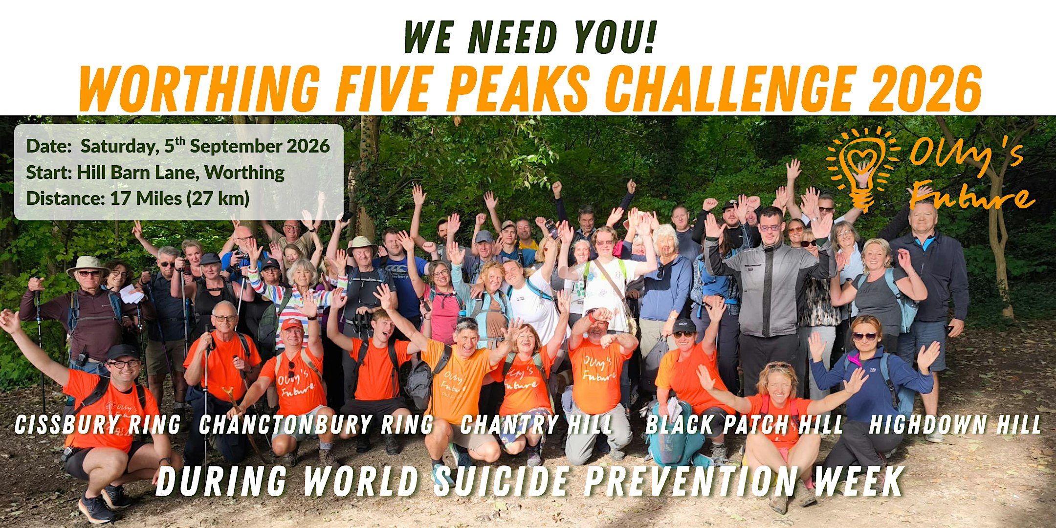 Worthing Five Peaks Challenge 2026 (17 miles)